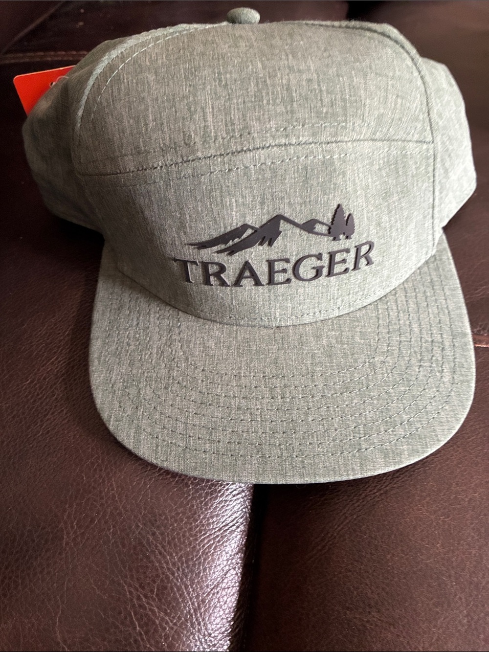 Men's Olive Green Logo Cap hat TRAEGER new